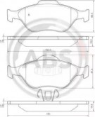 Колодки тормозные передние FORD FIESTA/FUSION 2000-2012 ABS