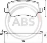 Колодки тормозные задние FORD S-MAX/GALAXY 2006-2015 ABS