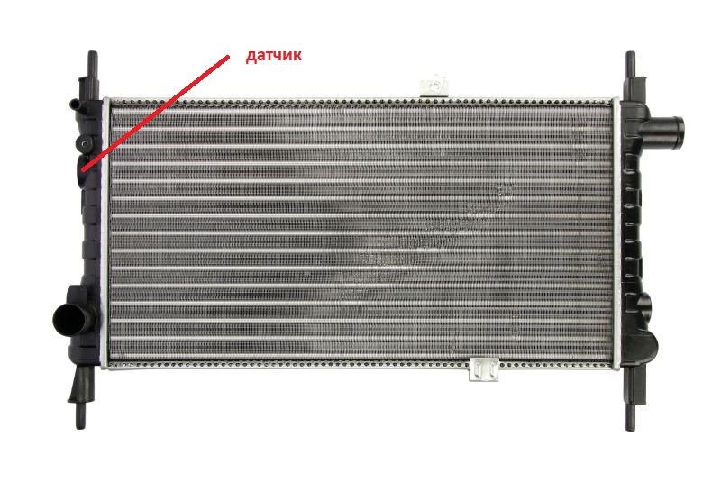 Радиатор охлаждения датчик с крыла OPEL KADETT E 85-91  (TEMPEST)